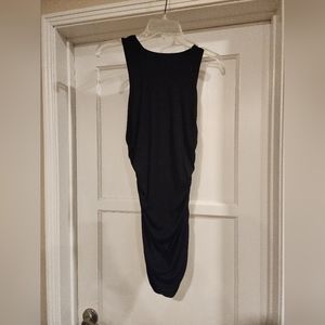 Black Bodycon Pleated Stretchy Dress